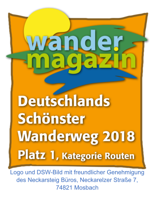Logo und DSW-Bild mit freundlicher Genehmigung des Neckarsteig Bros, Neckarelzer Strae 7, 74821 Mosbach